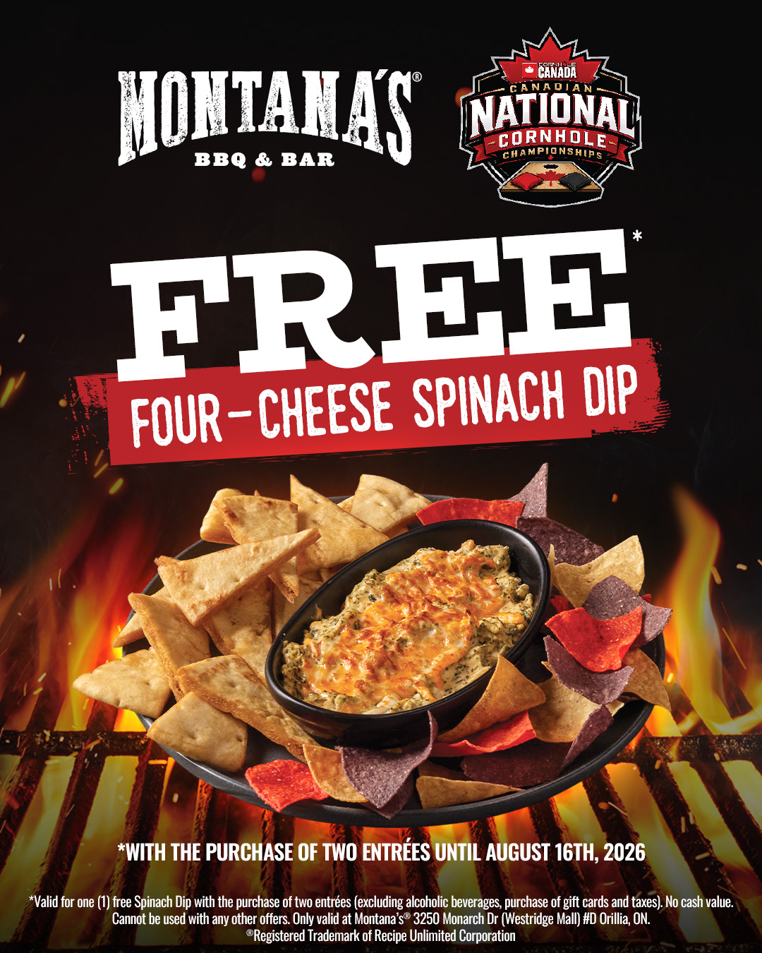 Montana's BBQ & Bar Nationals offer